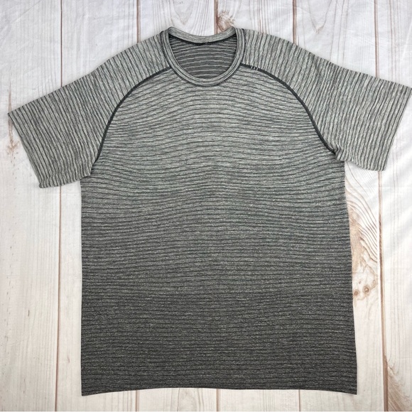 Lululemon Metal Vent Tech Short Sleeve 2.0 Wave Fade Graphite Grey / Vapor Sz XL - Picture 4 of 13